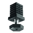 HETTICH Abschluss-Stopfen, 24 x 24 mm, eckig, Kunststoff,...