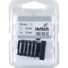 HETTICH Abschluss-Stopfen, 24 x 24 mm, eckig, Kunststoff, schwarz