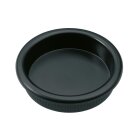 Einlassgriff, Kunststoff, schwarz, 40mm, 2 Stück