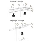 HETTICH Anschraubplatte zu XXL-Torbeschlag GN15, verzinkt, 160 x 160 x 24mm