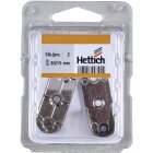 HETTICH Schrankrohrlager für ovale Schrankrohre, Ø 15/30 mm, 2 Stück