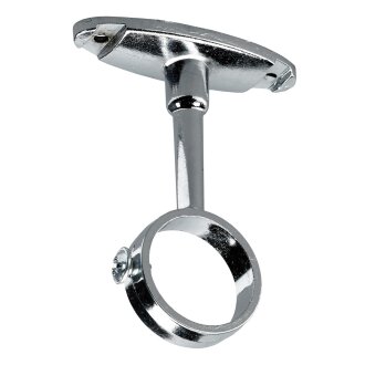 HETTICH Schrankrohrmittelträger für runde Schrankrohre, Distanz 38 mm, Ø 25 mm, Zinkdruckguss verchromt