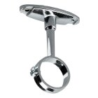 HETTICH Schrankrohrmittelträger für runde Schrankrohre, Distanz 38 mm, Ø 25 mm, Zinkdruckguss verchromt