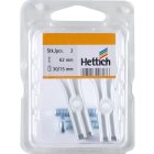 Hettich Schrankrohrlager für ovale Schrankrohre, Ø 15/30 mm, 2 Stück