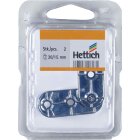 Hettich Schrankrohrlager für ovale Schrankrohre, Ø 15/30 mm, 2 Stück