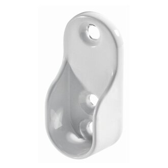HETTICH Schrankrohrlager für ovale Schrankrohre, Ø 15 / 30 mm, 2 Stück