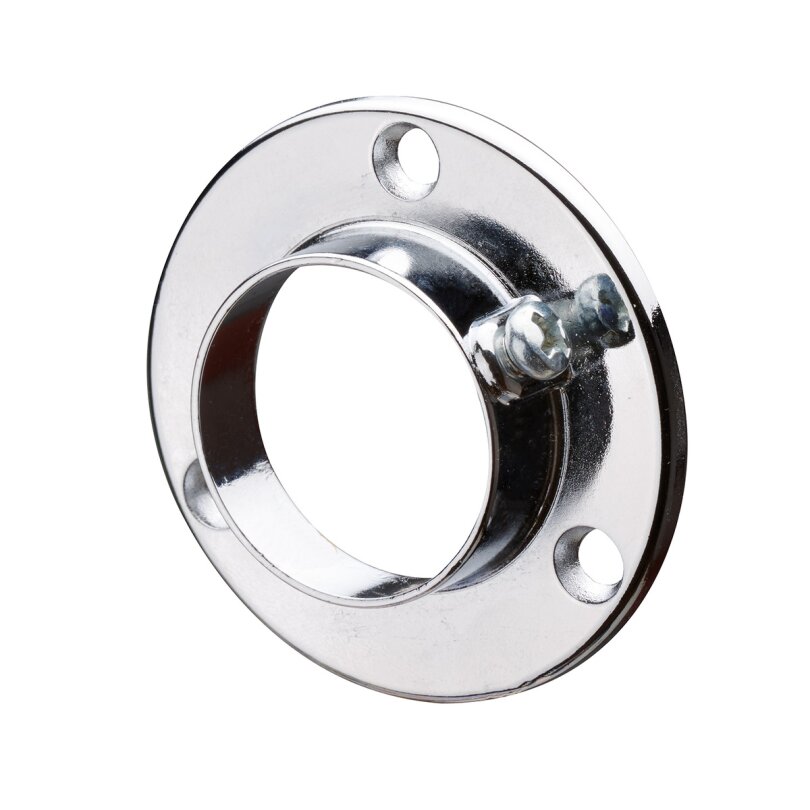 Support De Tube De Placard Rond 25 Mm - Plastique Brun - 2 Pièces - Neuf
