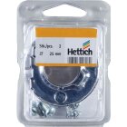 Hettich Schrankrohrlager für runde Schrankrohre, Ø 25 mm, Stahl verchromt, 2 Stück