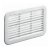 Hettich Lüftungsgitter, 128 x 78 mm, eckig, Kunststoff, weiß