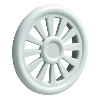 HETTICH Lüftungsgitter, rund, Ø 40 mm, Kunststoff, weiß