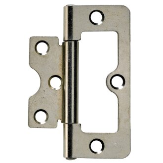 HETTICH Lamellentürscharnier, 75 x 32 mm, vernickelt, 2 Stück