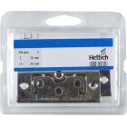 HETTICH Lamellentürscharnier, 75 x 32 mm, vernickelt, 2 Stück