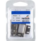 HETTICH Lamellentürscharnier, 38 x 20 mm, verzinkt, 2 Stück