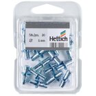 Steckbodenträger mit Flansch, 5mm, verzinkt, 20...