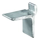 Bodenträger für Schiene 11/13,5 alu/silber, 8...