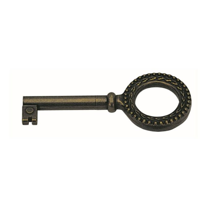 Buntbart-Schlüssel, 75 x 4 mm, Stahl, brüniert, 1,31 €