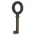 HETTICH Buntbart-Schlüssel, 75 x 4 mm, Stahl brüniert