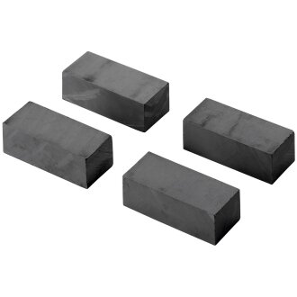 HETTICH Pinnwandmagnet, 11 x 16 x 36 mm, schwarz, 4 Stück