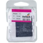 HETTICH Pinnwandmagnet, 11 x 16 x 36 mm, schwarz, 4 Stück