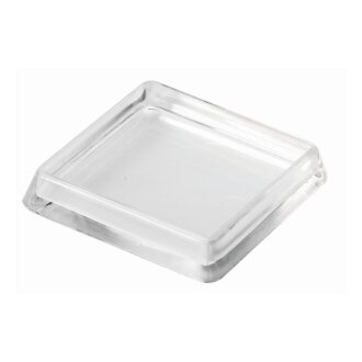 HETTICH Möbeluntersetzer, 60 x 60 mm  für Tischbeine 50 x 50 mm, transparent, 2 Stück