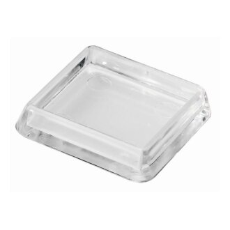 Hettich Möbeluntersetzer, 50 x 50 mm für 40 x 40 mm, transparent, 4 Stück für Tischbeine 40 x 40 mm