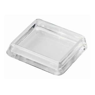 Möbeluntersetzer 50 x 50 mm transparent 4 Stück für Tischbeine 40x40 mm