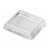 Hettich Möbeluntersetzer, 50 x 50 mm für 40 x 40 mm, transparent, 4 Stück für Tischbeine 40 x 40 mm