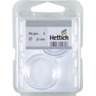 HETTICH Möbeluntersetzer, innen Ø 23mm, außen Ø 35mm, transparent, 4 Stück