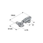 HETTICH Sensys Topfscharnier mit integrierter Dämpfung, vorliegend, vernickelt, Ø 35 mm, 2 Stück
