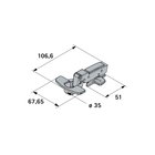 Topfscharnier Sensys mittelwand vernickelt 35mm Doppelpack