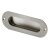 HETTICH Einlassgriff, 120 x 40mm, Edelstahl