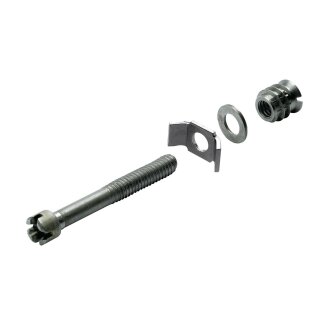 HETTICH Verbindungsschraube mit Muffe M8 x 60mm verzinkt 2 Stück