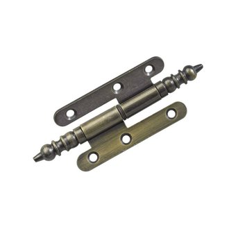 Türband 80 x 45mm DIN links brüniert mit Zierkopf