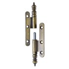 HETTICH Türband DIN links brüniert mit Zierkopf, 80 x 45mm