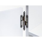 HETTICH Türband DIN links brüniert mit Zierkopf, 80 x 45mm