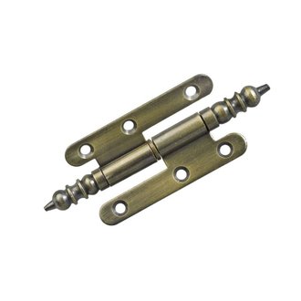 Türband 80 x 45mm DIN rechts brüniert mit Zierkopf