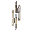 HETTICH Türband DIN rechts, brüniert mit Zierkopf, 80 x 45mm