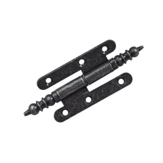 Hettich Türband DIN links, antik mit Zierkopf, 80 x 45 mm