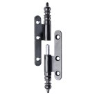 Türband DIN links mit Zierkopf, 80 x 45mm, schwarz