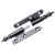 Türband DIN links mit Zierkopf, 80 x 45mm, schwarz
