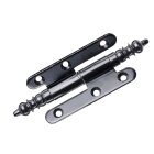 Hettich Türband DIN rechts mit Zierkopf, 80 x 45 mm, schwarz