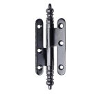 Türband 80 x 45mm DIN rechts schwarz mit Zierkopf