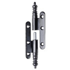 Türband 80 x 45mm DIN rechts schwarz mit Zierkopf