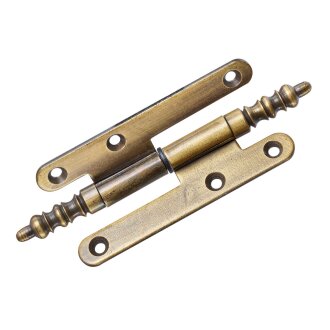 Türband DIN rechts brüniert mit Zierkopf, 110 x 55mm