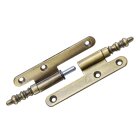 Hettich Türband DIN rechts, brüniert mit Zierkopf, 110 x 55 mm