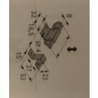 Hettich Oberlichtschnäpper inkl. Schrauben, 25 x 49 x 72 mm, verzinkt