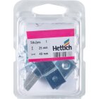 Hettich Oberlichtschnäpper inkl. Schrauben, 25 x 49 x 72 mm, verzinkt