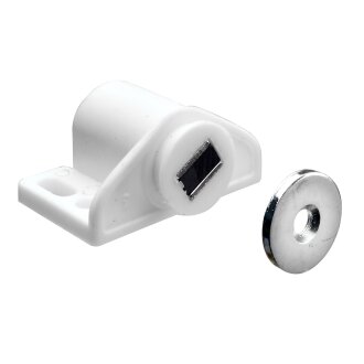 HETTICH Magnetschnäpper 2 kg inkl. Schrauben, verstellbar, weiß, 2 Stück