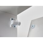 HETTICH Magnetschnäpper 2 kg inkl. Schrauben, verstellbar, weiß, 2 Stück