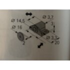 HETTICH Magnetschnäpper, 2kg, weiß, verstellbar inkl. Schrauben, 2 Stück